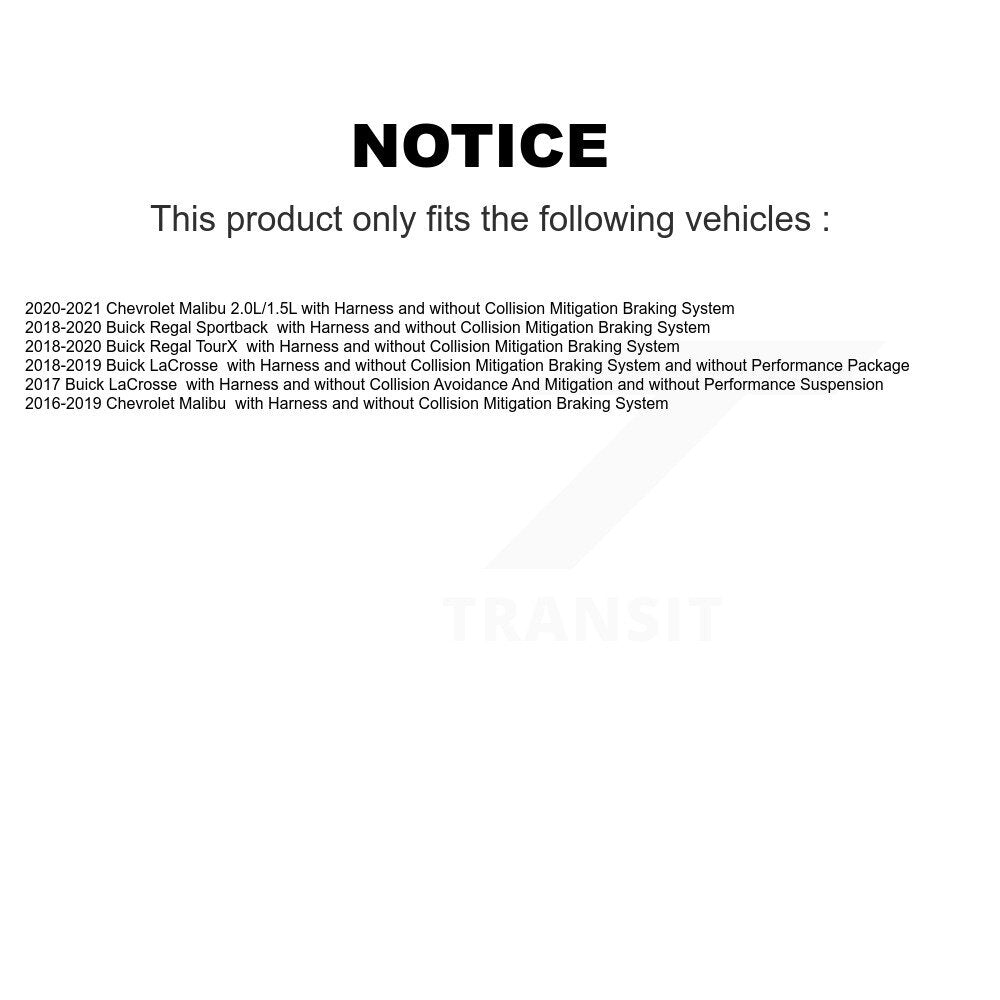 Front ABS Wheel Speed Sensor SEN-2ABS4310 For Chevrolet Malibu Buick LaCrosse Regal Sportback TourX