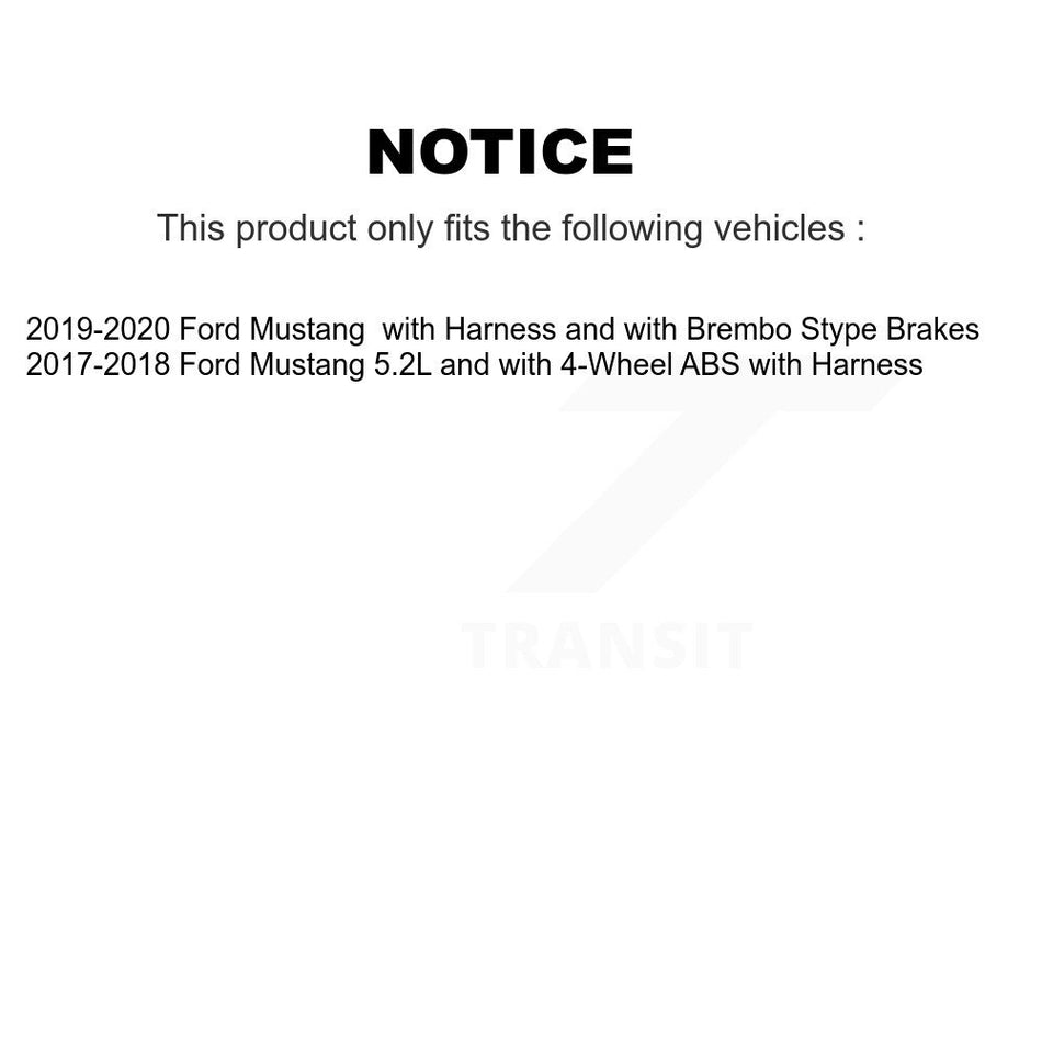 Front Right ABS Wheel Speed Sensor SEN-2ABS4369 For Ford Mustang