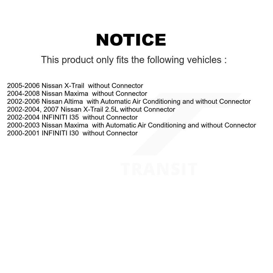 HVAC Blower Motor Resistor SEN-2BMR0023 For Nissan Altima X-Trail Maxima INFINITI I35 I30