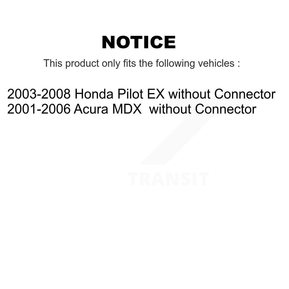 Rear HVAC Blower Motor Resistor SEN-2BMR0030 For Honda Pilot Acura MDX without Connector
