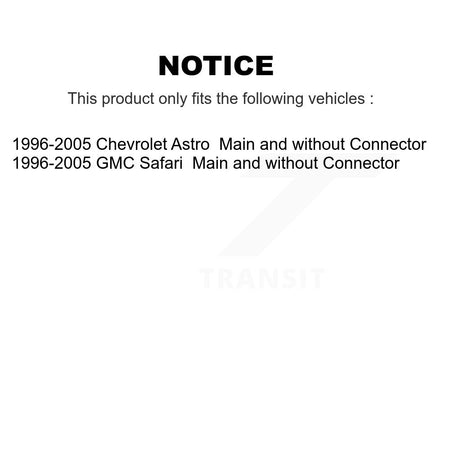 Front HVAC Blower Motor Resistor SEN-2BMR0039 For Chevrolet Astro GMC Safari Main without Connector