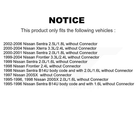HVAC Blower Motor Resistor SEN-2BMR0045 For Nissan Sentra Xterra Frontier 200SX without Connector