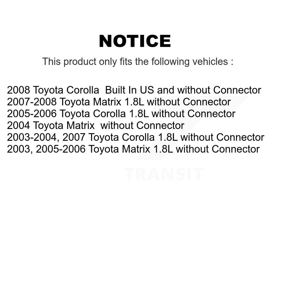 HVAC Blower Motor Resistor SEN-2BMR0046 For Toyota Corolla Matrix