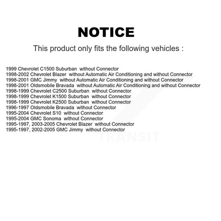 HVAC Blower Motor Resistor SEN-2BMR0078 For Chevrolet GMC S10 Blazer Jimmy Sonoma K1500 Suburban
