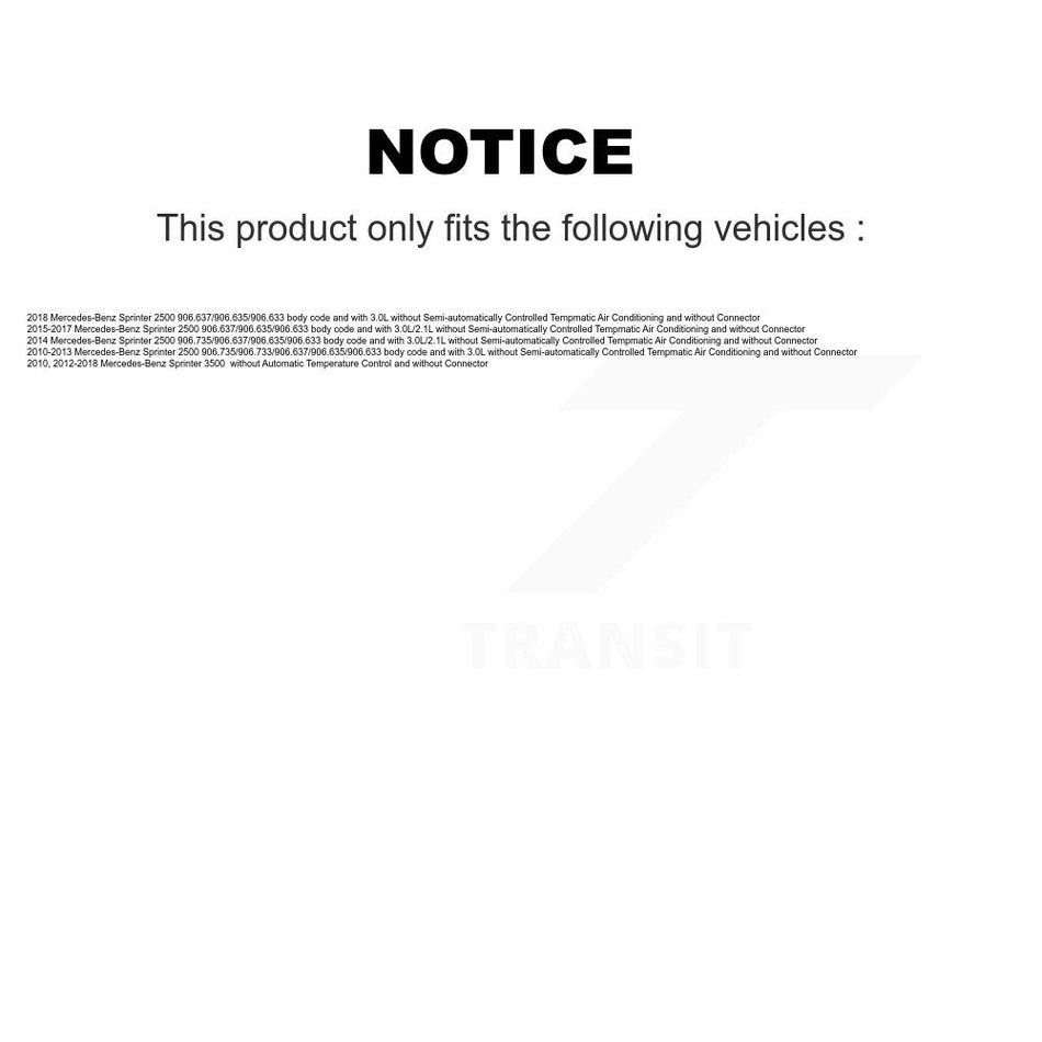 HVAC Blower Motor Resistor SEN-2BMR0177 For Mercedes-Benz Sprinter 2500 3500
