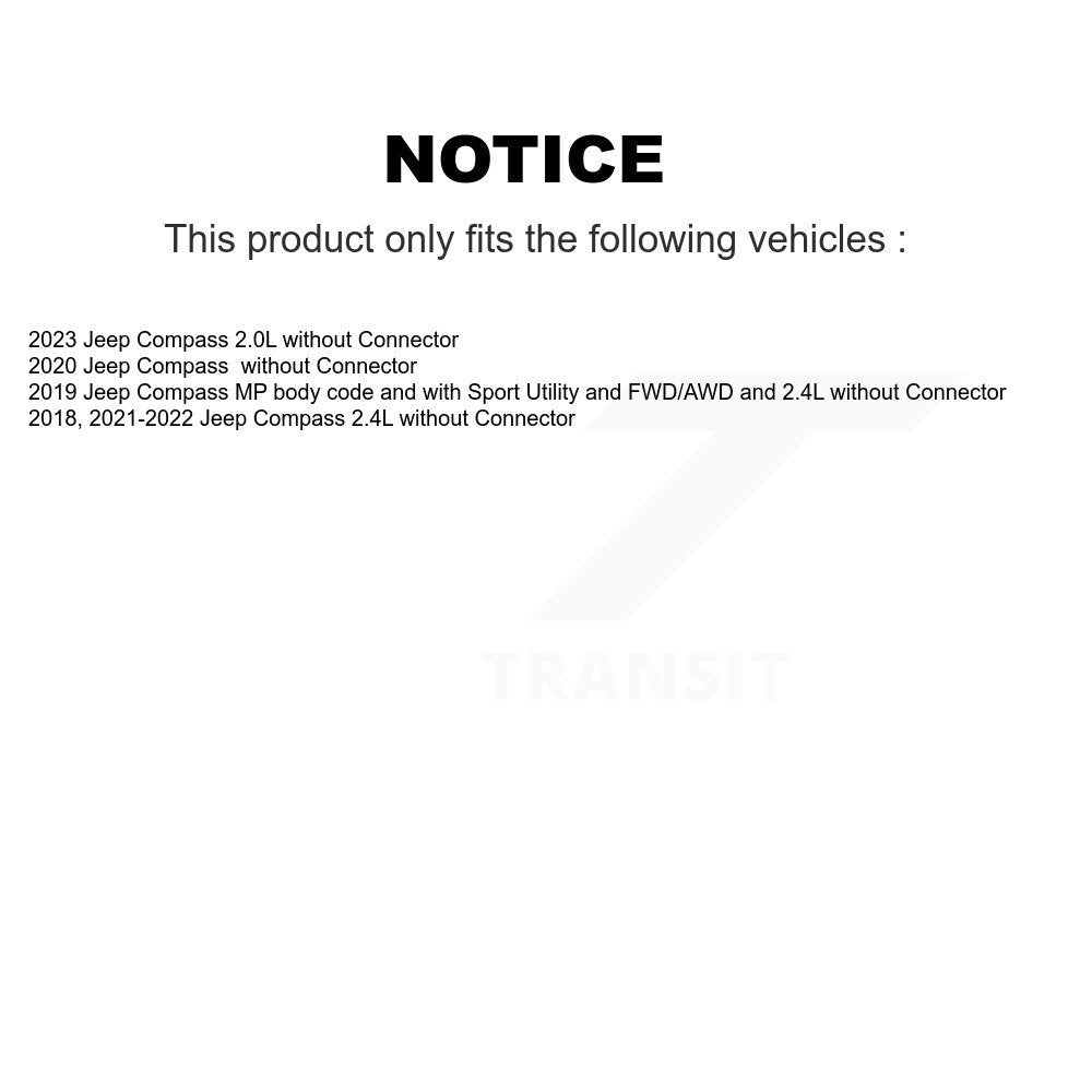 HVAC Blower Motor Resistor SEN-2BMR0377 For Jeep Compass without Connector