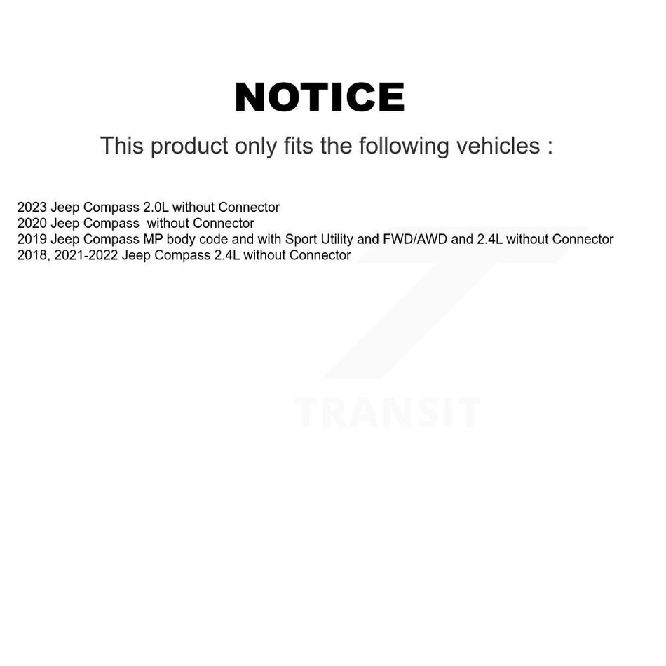 HVAC Blower Motor Resistor SEN-2BMR0377 For Jeep Compass without Connector