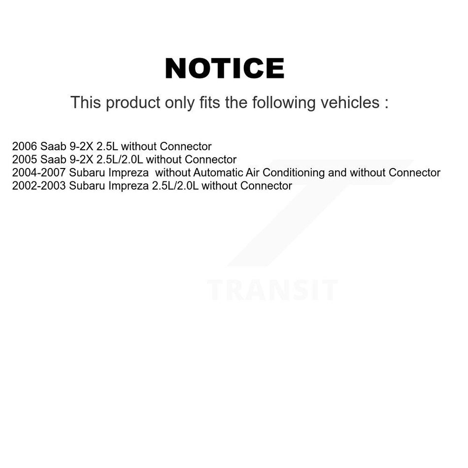 HVAC Blower Motor Resistor SEN-2BMR0388 For Subaru Impreza Saab 9-2X