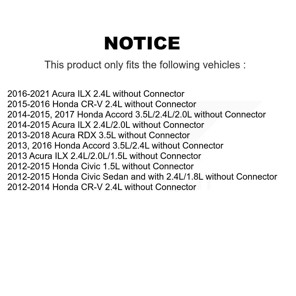 HVAC Blower Motor Resistor SEN-2BMR0453 For Honda Civic CR-V Accord Acura RDX ILX without Connector
