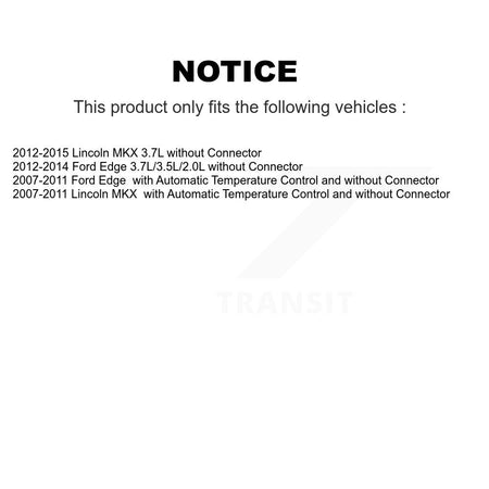 HVAC Blower Motor Resistor SEN-2BMR0474 For Ford Edge Lincoln MKX