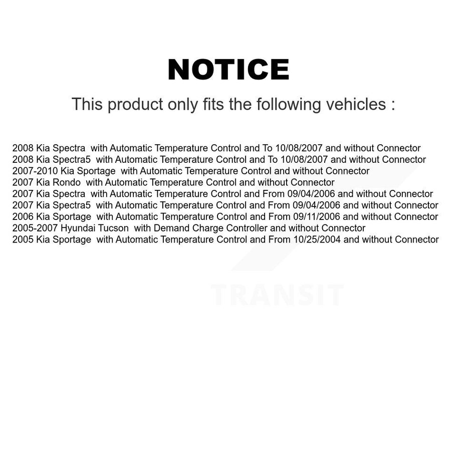 HVAC Blower Motor Resistor SEN-2BMR0566 For Kia Sportage Hyundai Tucson Rondo Spectra Spectra5