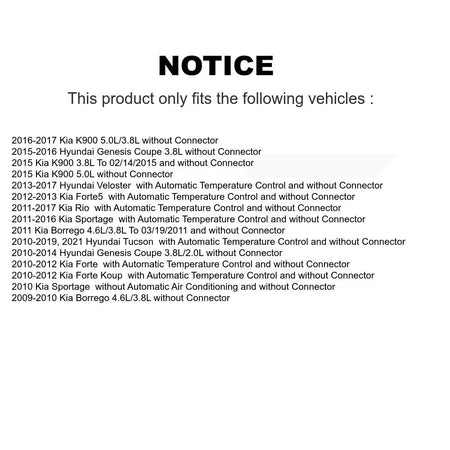 HVAC Blower Motor Resistor SEN-2BMR0571 For Hyundai Tucson Kia Rio Sportage Forte Veloster Genesis