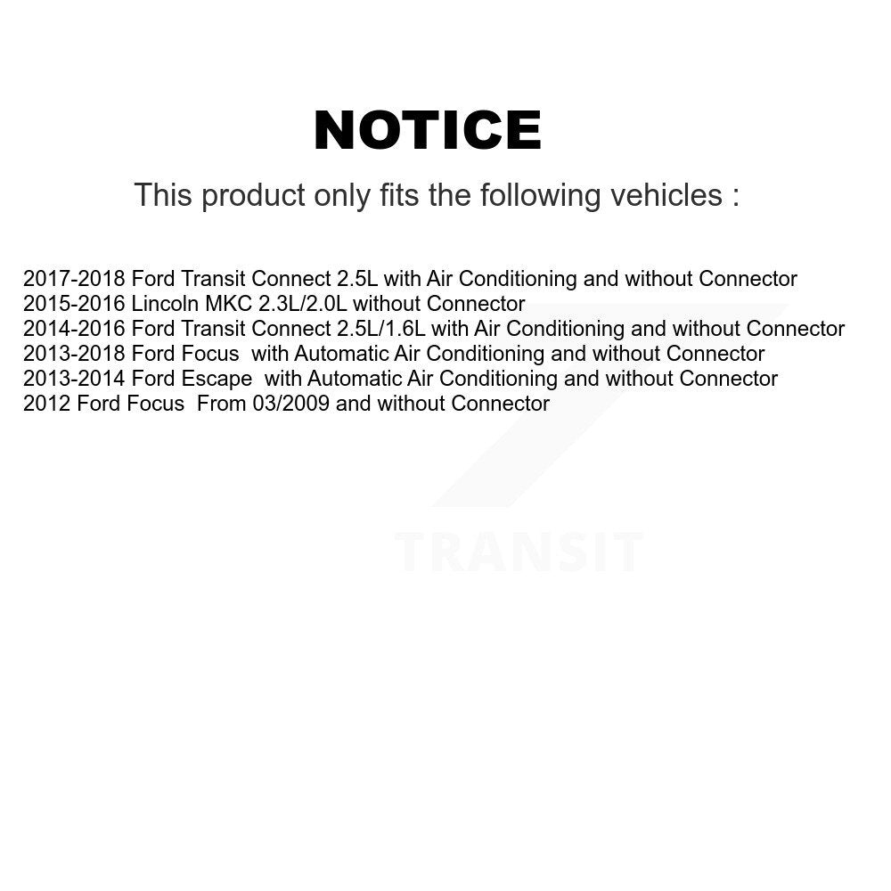 HVAC Blower Motor Resistor SEN-2BMR0590 For Ford Focus Escape Transit Connect Lincoln MKC