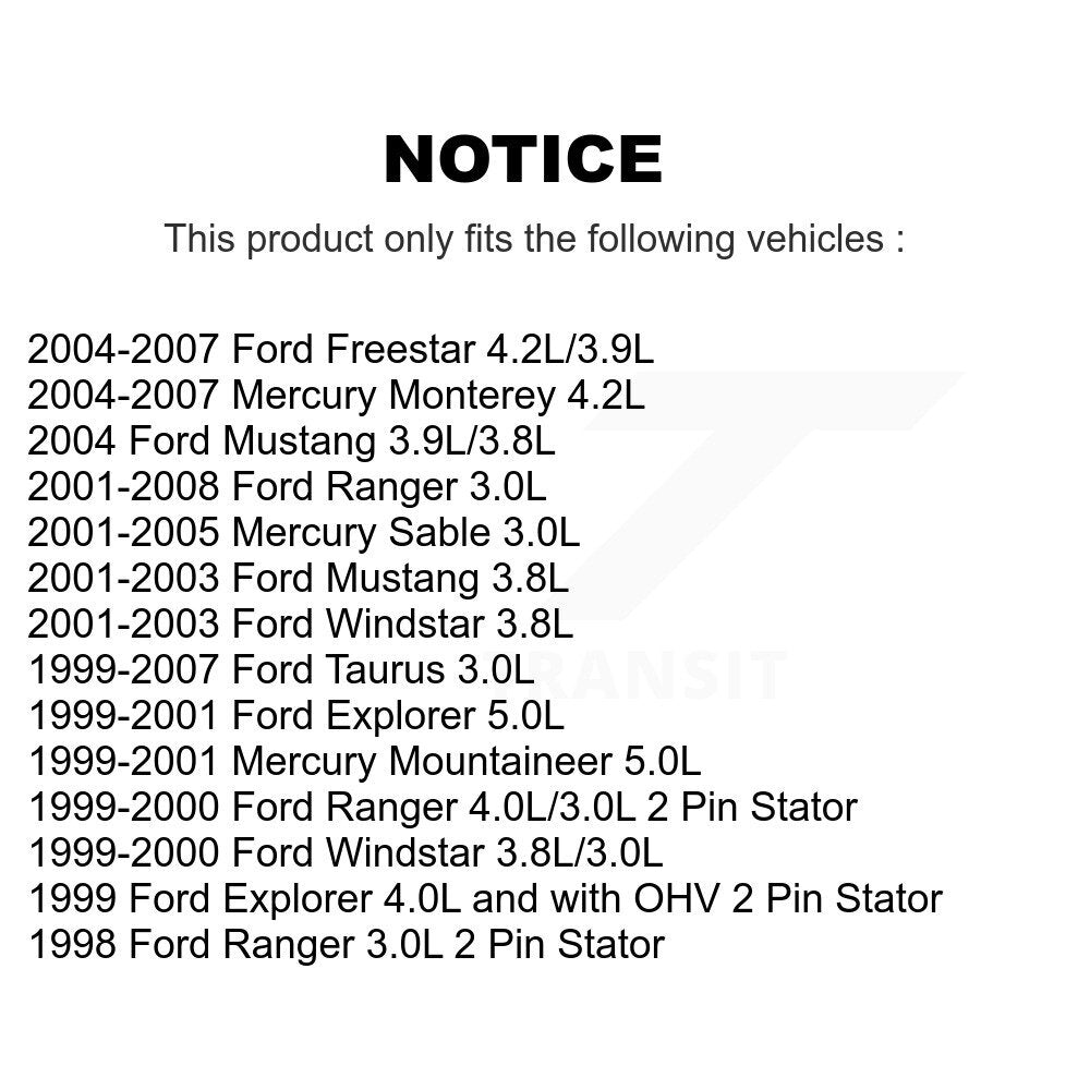 Engine Camshaft Position Sensor SEN-2CAM0087 For Ford Ranger Mustang Taurus Freestar Windstar Sable