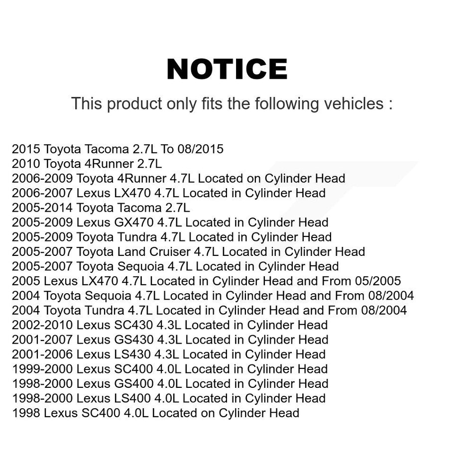 Engine Camshaft Position Sensor SEN-2CAM0290 For Toyota Tacoma 2.7L