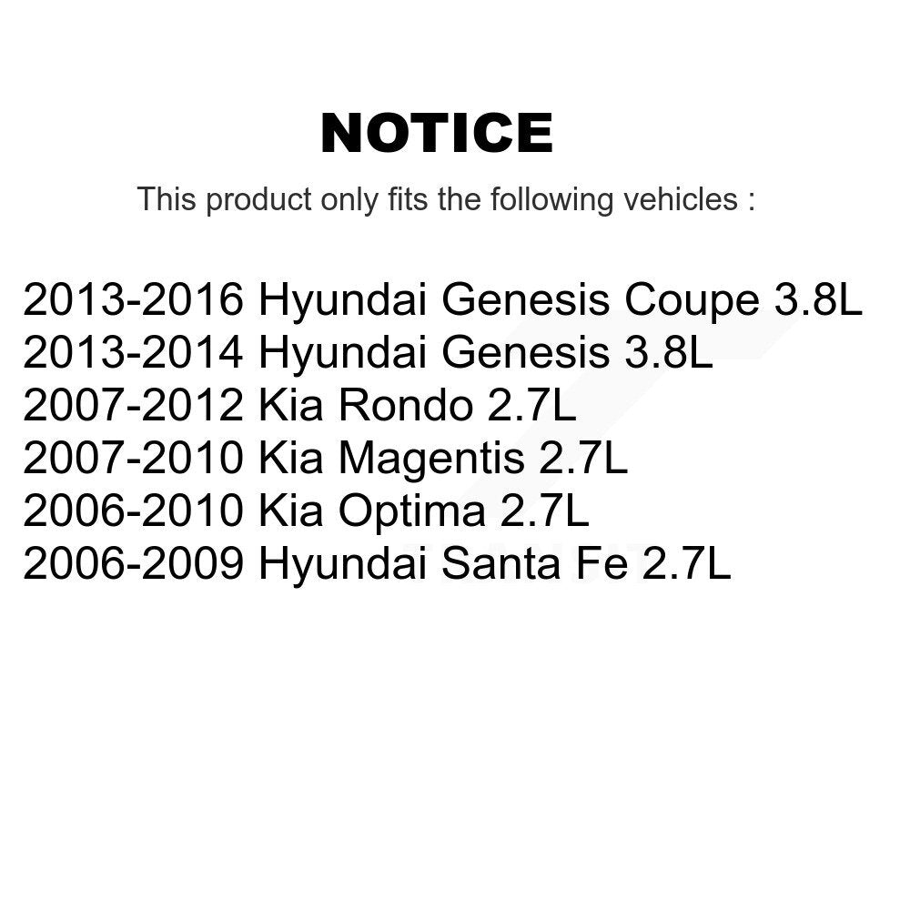 Engine Camshaft Position Sensor SEN-2CAM0512 For Hyundai Santa Fe Kia Rondo Genesis Coupe Optima