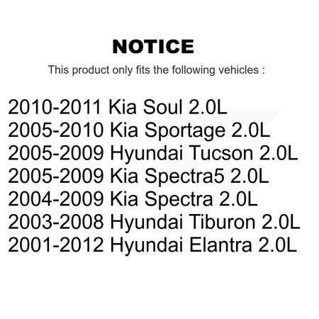Engine Crankshaft Position Sensor SEN-2CRK0035 For Hyundai Elantra Kia Tucson Soul Sportage Spectra