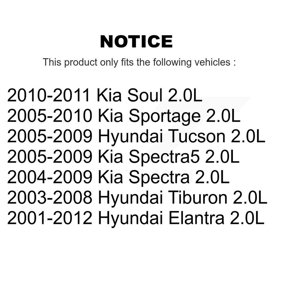 Engine Crankshaft Position Sensor SEN-2CRK0035 For Hyundai Elantra Kia Tucson Soul Sportage Spectra