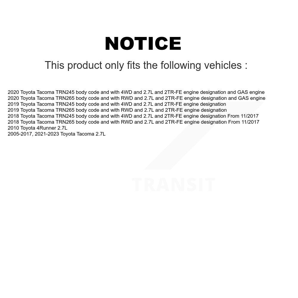 Engine Crankshaft Position Sensor SEN-2CRK0270 For Toyota Tacoma 4Runner