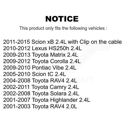 Engine Crankshaft Position Sensor SEN-2CRK0296 For Toyota Corolla Camry Matrix RAV4 Pontiac Vibe xB