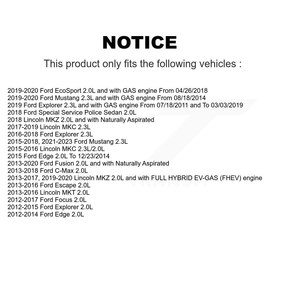 Engine Crankshaft Position Sensor SEN-2CRK0310 For Ford Escape Focus Fusion Explorer Edge Mustang