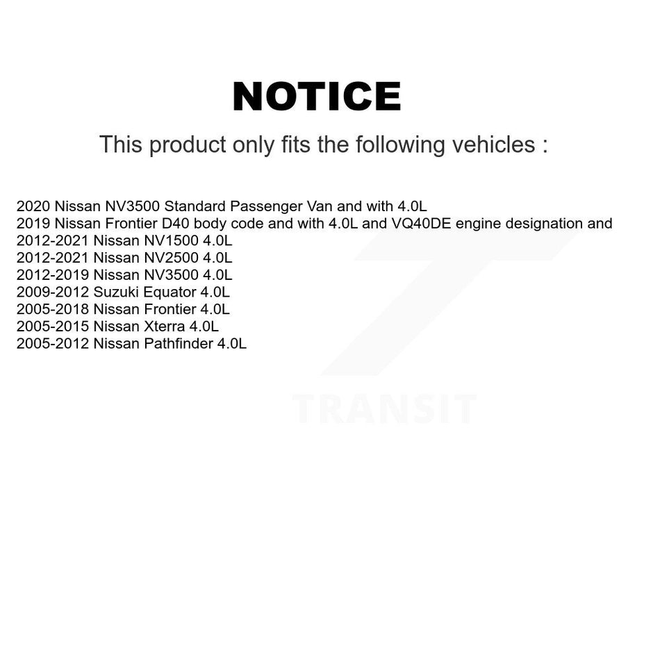 Engine Crankshaft Position Sensor SEN-2CRK0318 For Nissan Frontier Pathfinder Xterra NV2500 NV3500