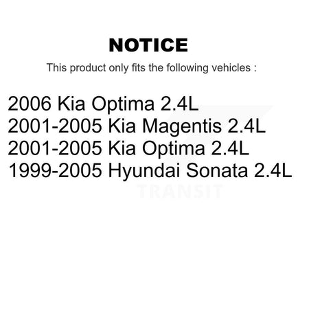Engine Crankshaft Position Sensor SEN-2CRK0568 For Hyundai Sonata Kia Optima Magentis 2.4L