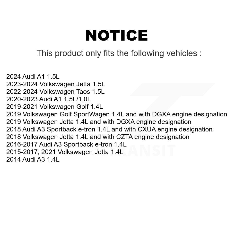 Engine Crankshaft Position Sensor SEN-2CRK0614 For Volkswagen Jetta Taos Golf SportWagen Audi A3 A1