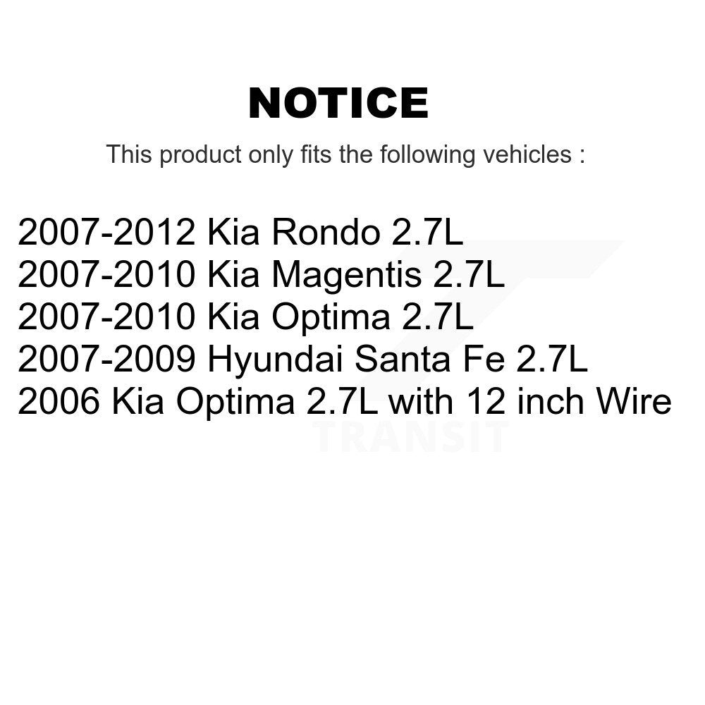 Engine Crankshaft Position Sensor SEN-2CRK0635 For Hyundai Santa Fe Kia Rondo Optima Magentis 2.7L