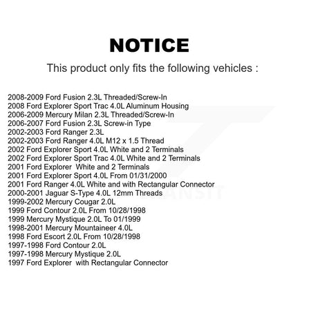 Engine Coolant Temperature Sensor SEN-2CTS0037 For Ford Fusion Ranger Explorer Sport Trac Jaguar