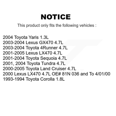 Ignition Knock (Detonation) Sensor SEN-2KNC0064 For Toyota 4Runner Tundra Sequoia Corolla Lexus Land