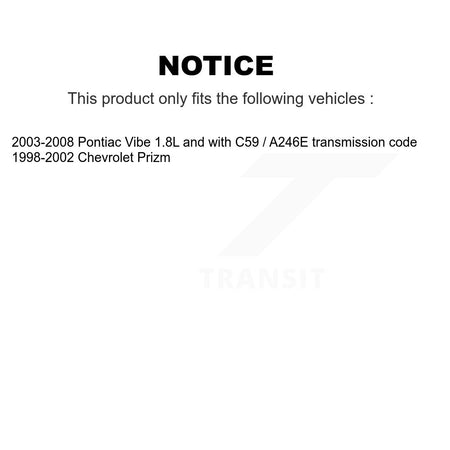 Vehicle Speed Sensor SEN-2VSS0144 For Pontiac Vibe Chevrolet Prizm