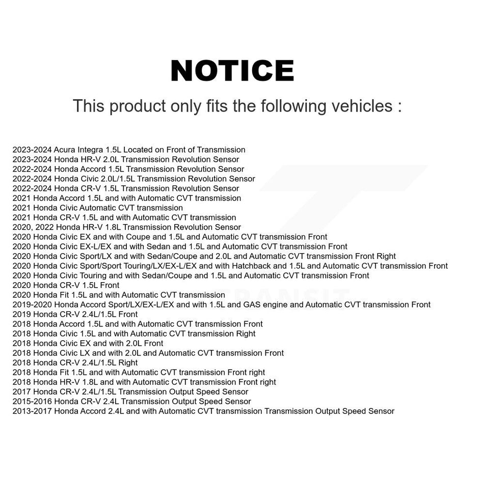Speed Sensor SEN-2VSS0523 For Honda CR-V Civic Accord HR-V Fit Acura Integra