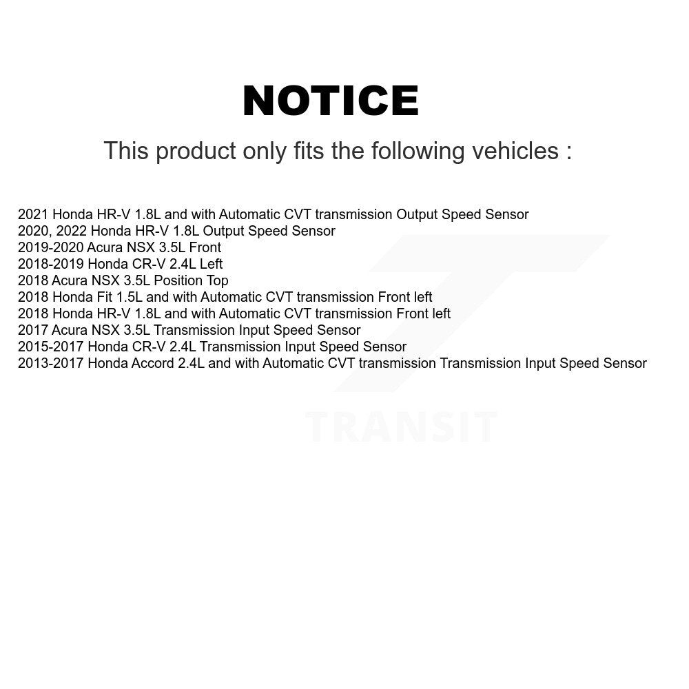 Speed Sensor SEN-2VSS0538 For Honda CR-V Accord Civic HR-V Fit Acura NSX