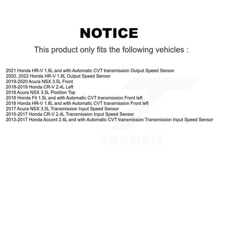 Speed Sensor SEN-2VSS0538 For Honda CR-V Accord Civic HR-V Fit Acura NSX