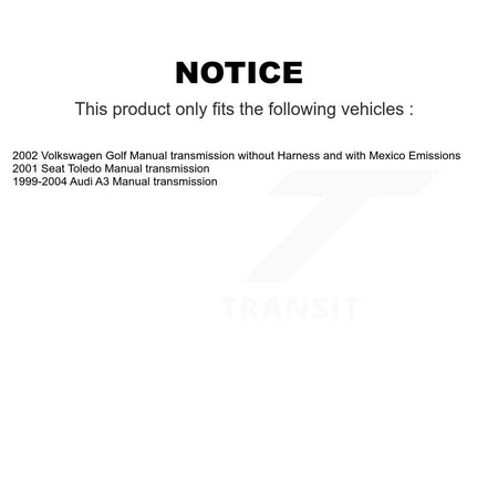Vehicle Speed Sensor SEN-2VSS0617 For Volkswagen Golf Seat Audi A3 Toledo Manual transmission