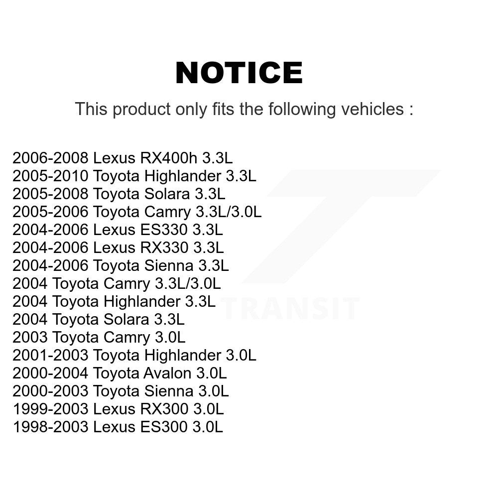 Left Engine Variable Valve Timing (VVT) Solenoid SEN-2VTS0007 For Toyota Sienna Camry Highlander