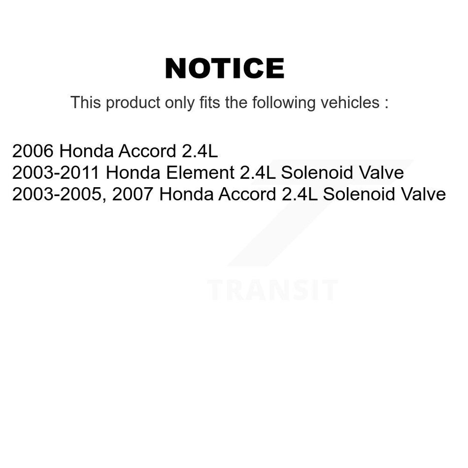 Engine Variable Valve Timing (VVT) Solenoid SEN-2VTS0021 For Honda Accord Element 2.4L