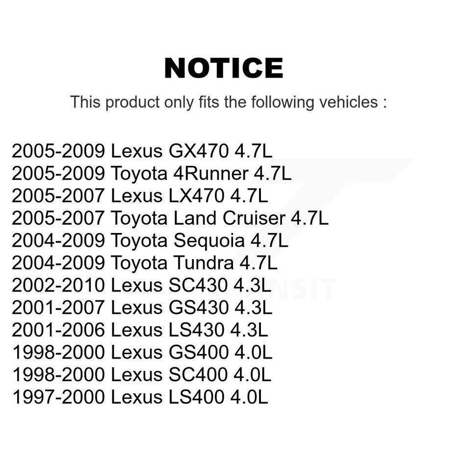 Left Engine Variable Valve Timing (VVT) Solenoid SEN-2VTS0033 For Toyota Tundra Lexus 4Runner SC430