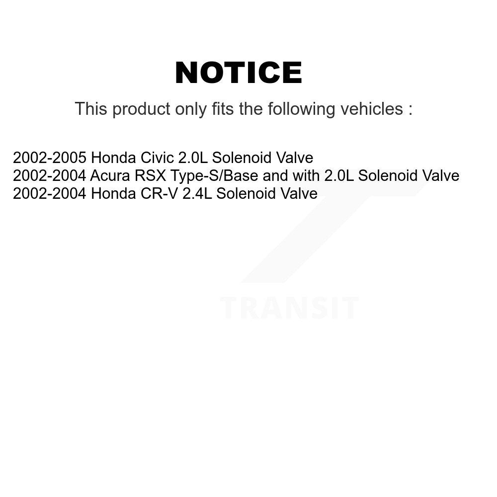 Engine Variable Valve Timing (VVT) Solenoid SEN-2VTS0040 For Honda Civic CR-V Acura RSX