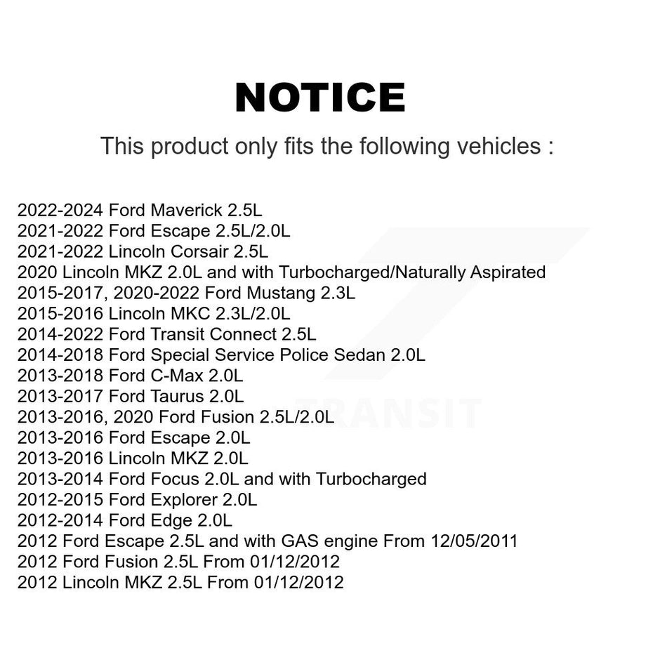 Engine Variable Valve Timing (VVT) Solenoid SEN-2VTS0042 For Ford Escape Fusion Focus Edge Mustang