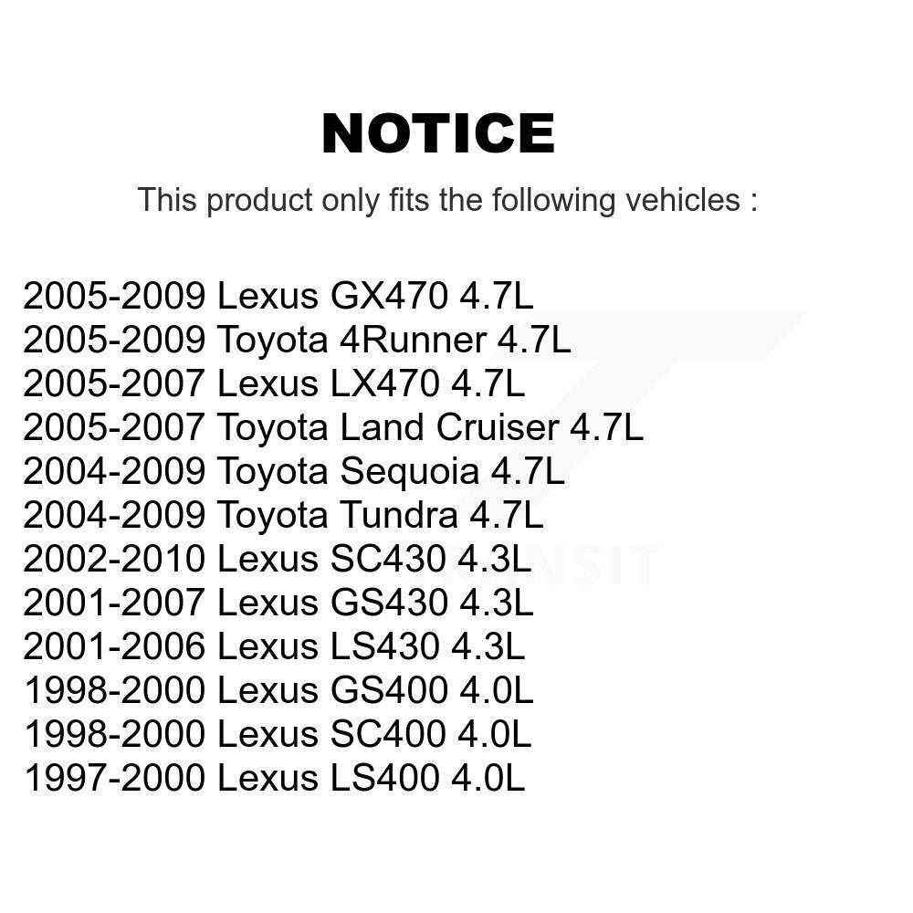 Right Engine Variable Valve Timing (VVT) Solenoid SEN-2VTS0058 For Toyota Tundra Lexus 4Runner SC430