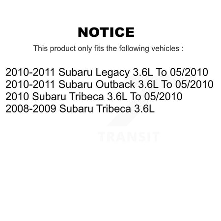 Left Engine Variable Valve Timing (VVT) Solenoid SEN-2VTS0081 For Subaru Outback Legacy Tribeca 3.6L