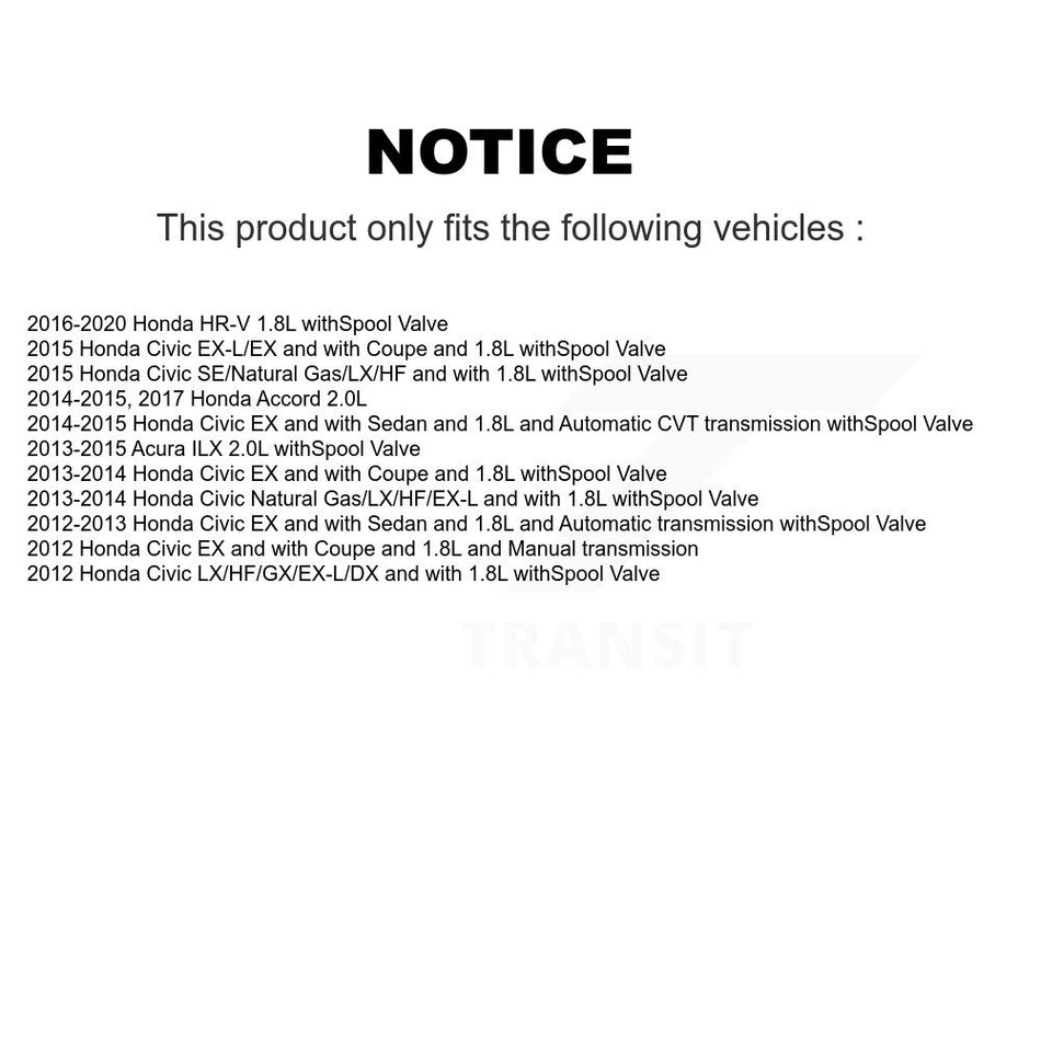 Engine Variable Valve Timing (VVT) Solenoid SEN-2VTS0130 For Honda Civic HR-V Accord Acura ILX