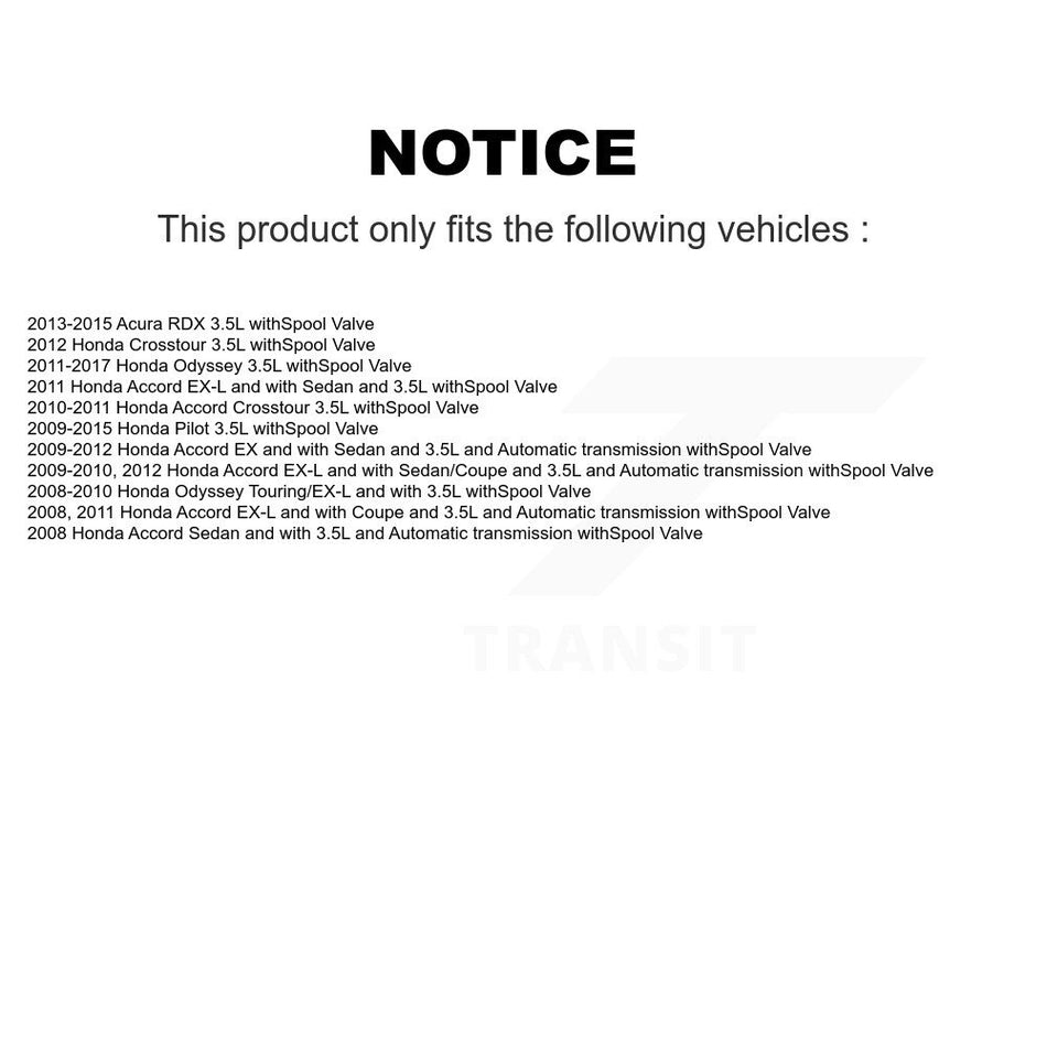 Front Engine Variable Valve Timing (VVT) Solenoid SEN-2VTS0134 For Honda Odyssey Accord Pilot Acura