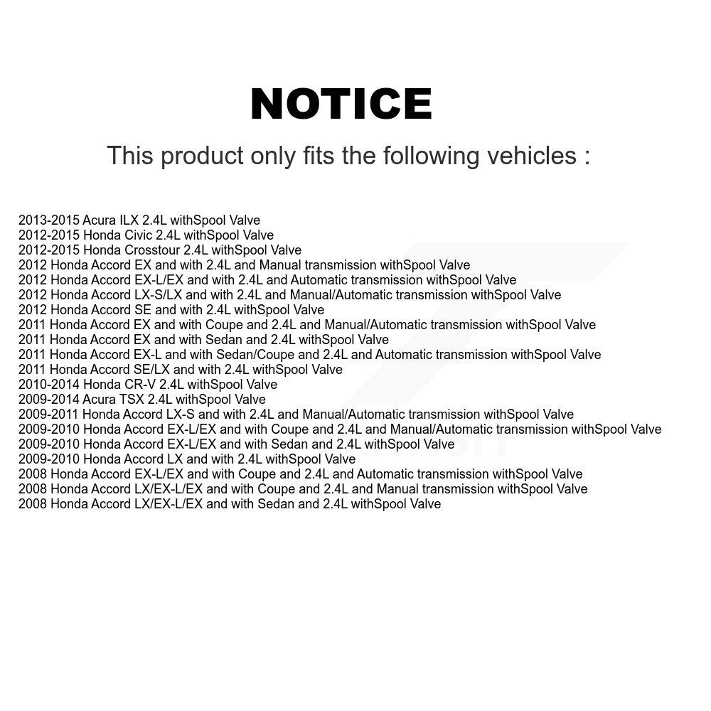Engine Variable Valve Timing (VVT) Solenoid SEN-2VTS0144 For Honda Civic CR-V Accord Acura TSX ILX
