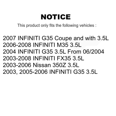 Left Engine Variable Valve Timing (VVT) Solenoid SEN-2VTS0189 For INFINITI G35 Nissan 350Z FX35 M35