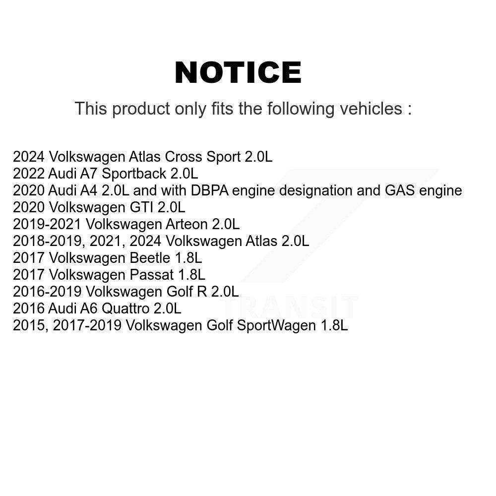 Engine Variable Valve Timing (VVT) Solenoid SEN-2VTS0199 For Volkswagen Atlas Golf SportWagen R GTI