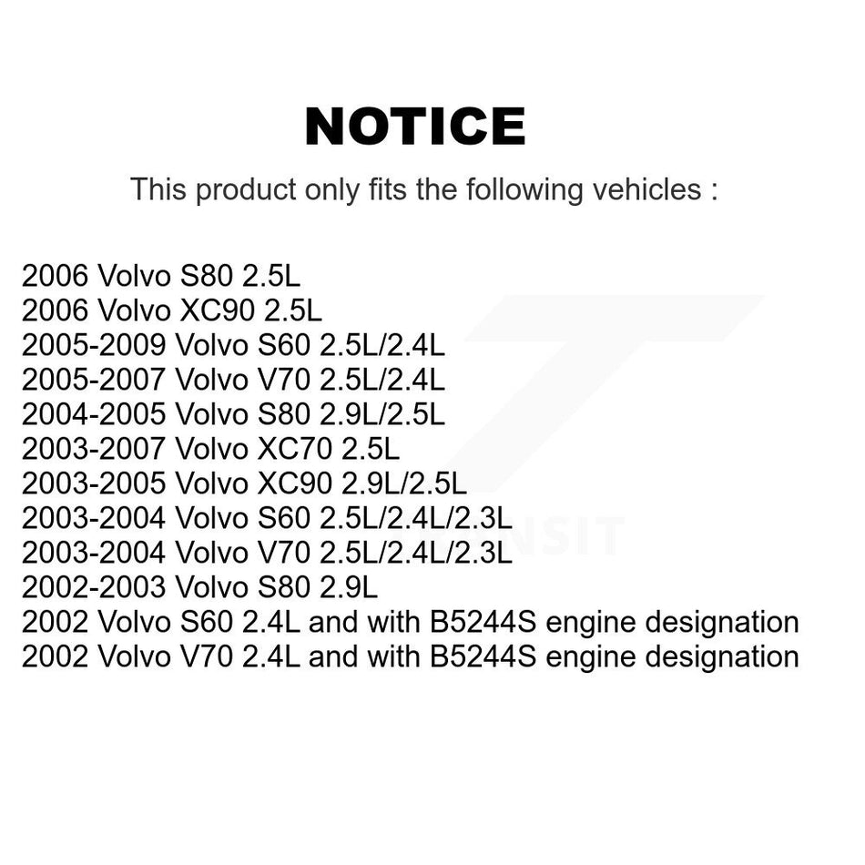 Intake Engine Variable Valve Timing (VVT) Solenoid SEN-2VTS0457 For Volvo S60 XC70 XC90 V70 S80