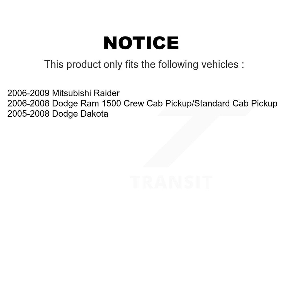 Front Right Disc Brake Caliper SLC-18B5008 For Dodge Ram 1500 Dakota Mitsubishi Raider